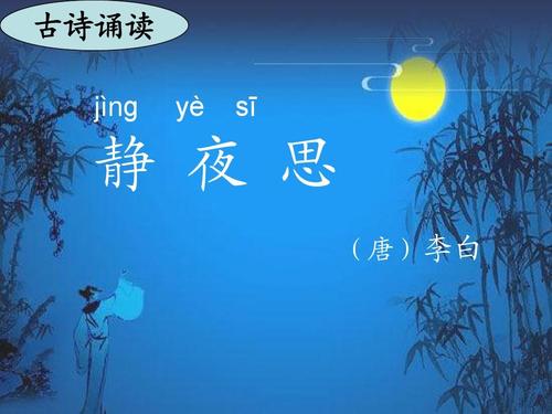 靜夜詩(shī)舉的意思